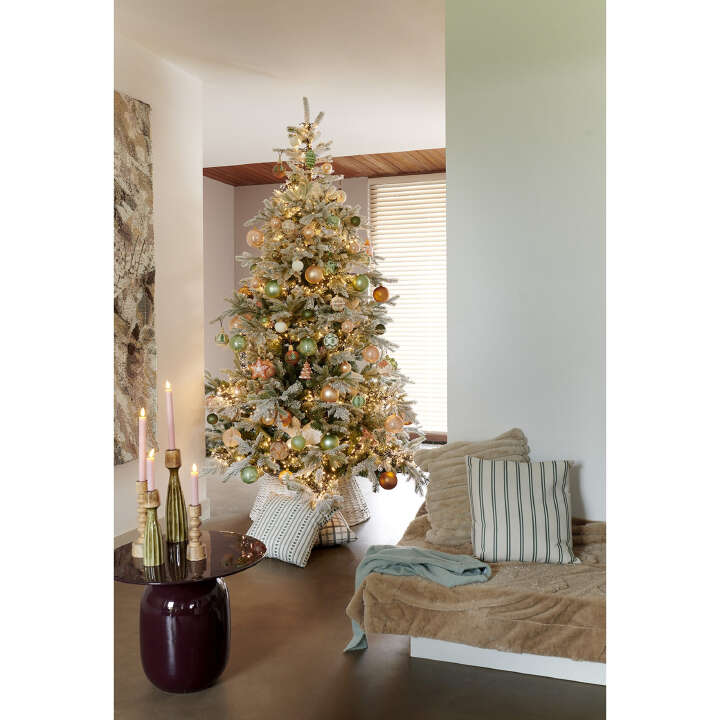 EVERLANDS Künstlicher Weihnachtsbaum Beschneite Grandis Tanne